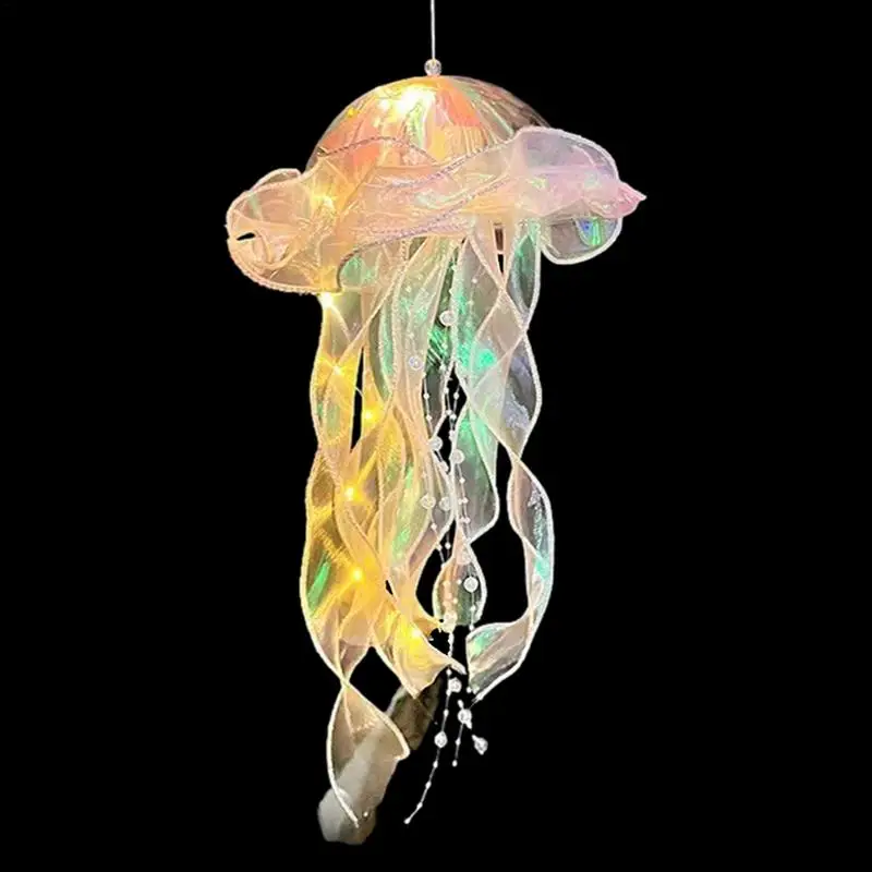 Jellyfish LED Lanterna para Decoração, Jelly Fish Shape Light, Lâmpada Colorida, Lanterna Decorações