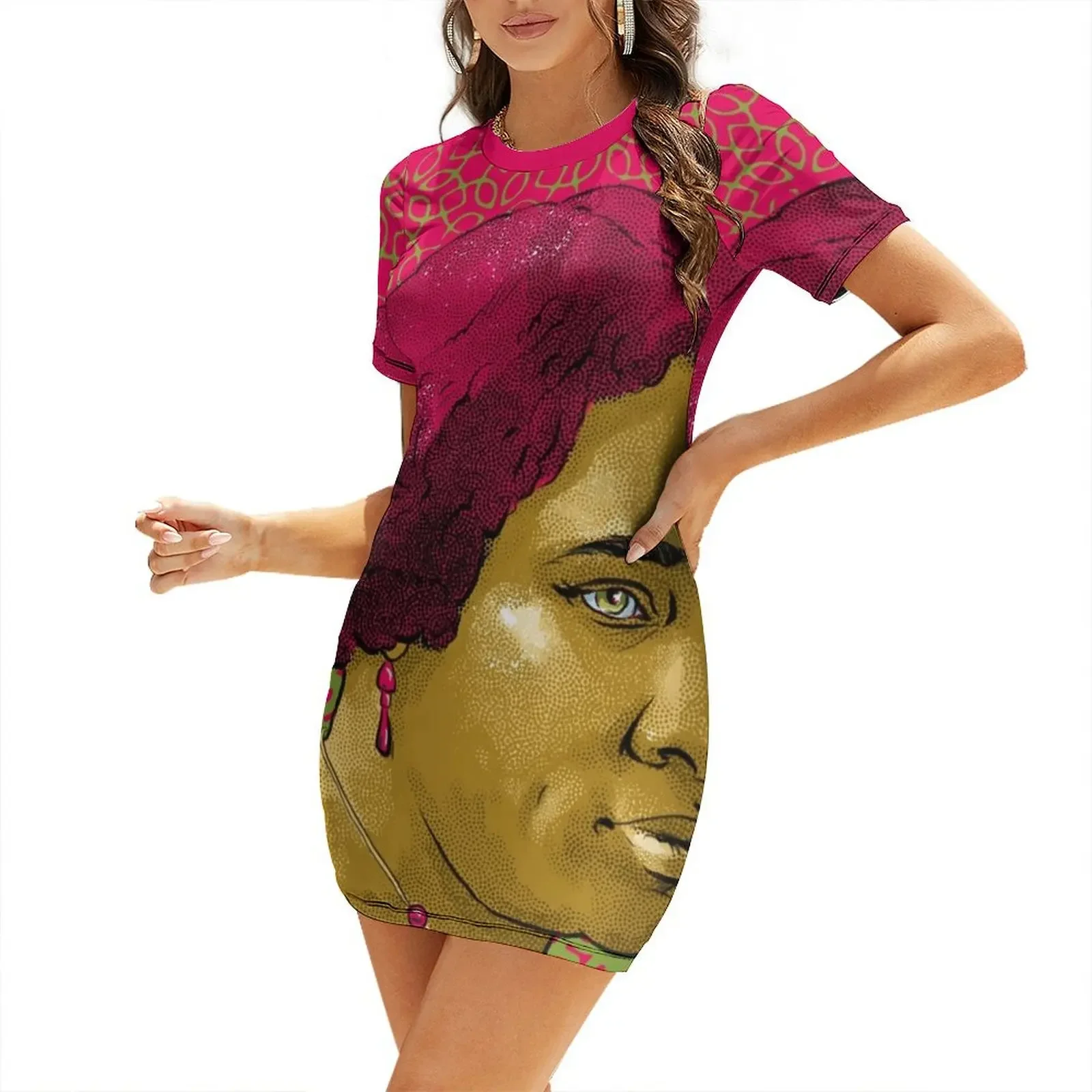 

Madam CJ Walker aka Sarah Breedlove Short-Sleeved Dress womens clothing Party dresses for women
