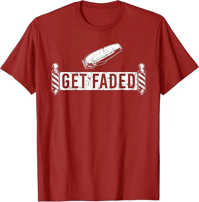 Lustiges „Get Faded Barber“-Design für Männer, Väter, Friseur-Liebhaber, T-Shirt, Y2k-Friseur-Grafik-Schriftzug, weiches Baumwoll-Oberteil – Detail 14