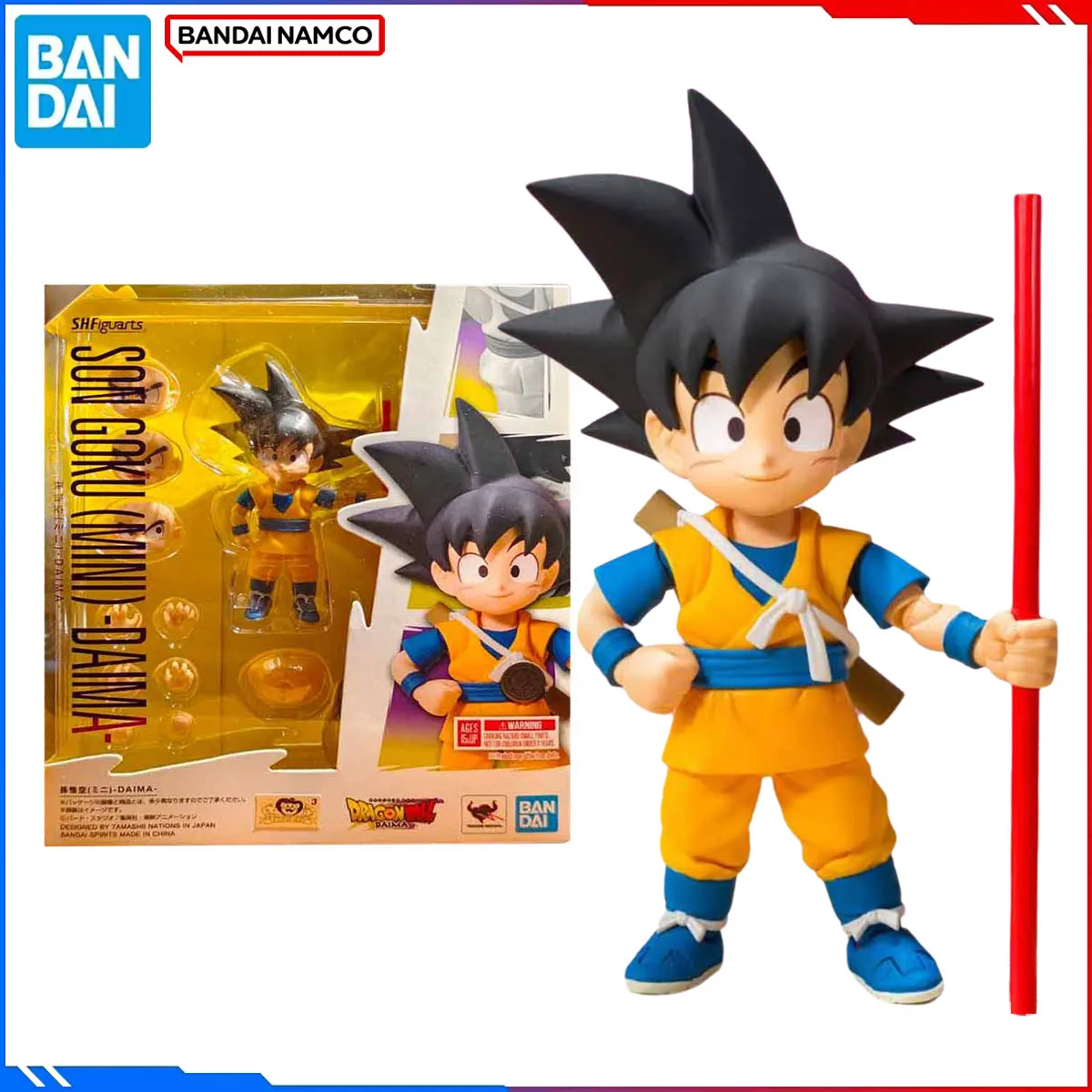 

Оригинальная фигурка Bandai Dragon Ball, наборы моделей SHFiguarts, аниме-фигурки Son Goku MINI DAIMA, экшн-модель, игрушка в подарок для ребенка