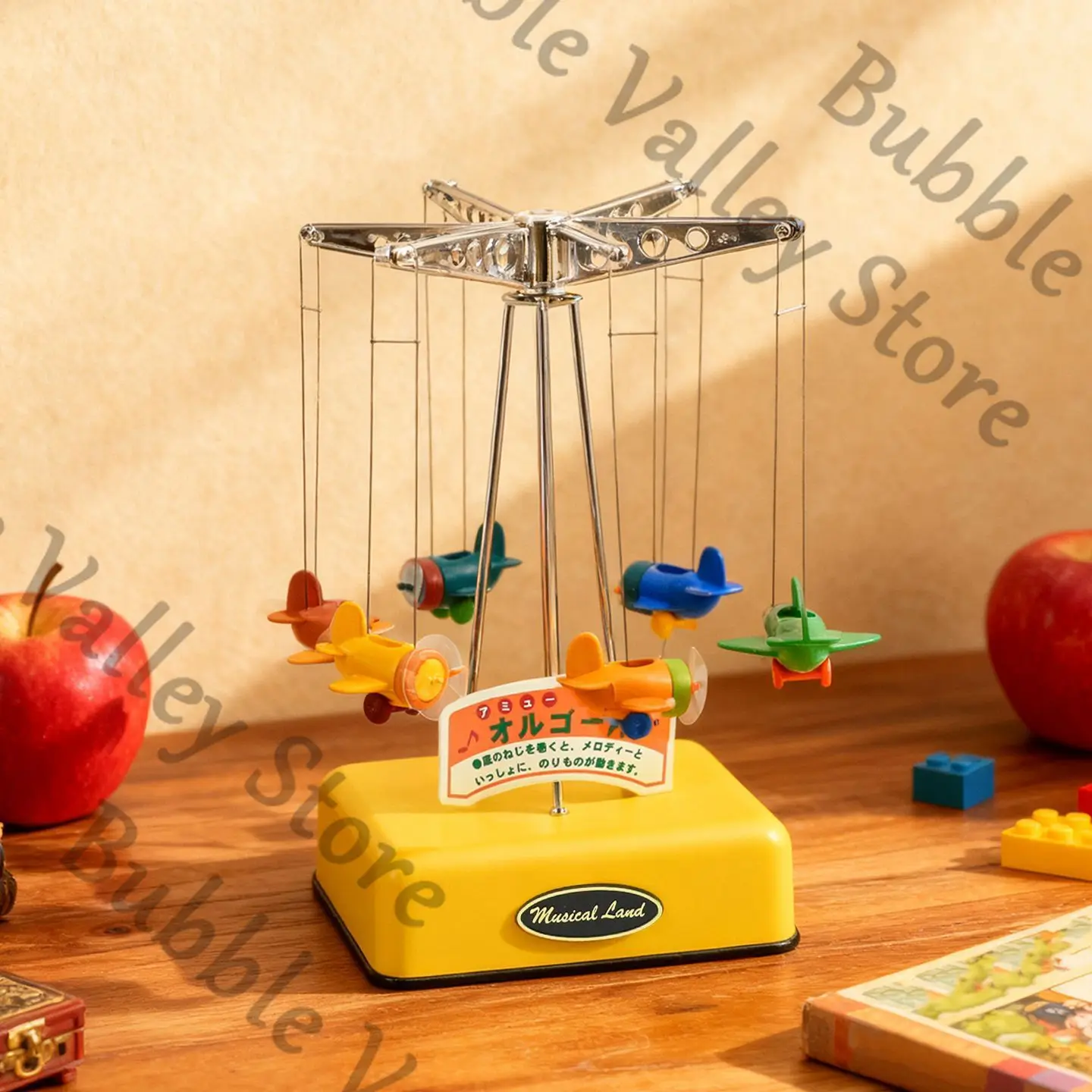 

Anime Love and Deepspace Caleb Cosplay Rotating Aircraft Music Box Cartoon Rotated Airplane Musical Boxs Ornament Xmas Gift