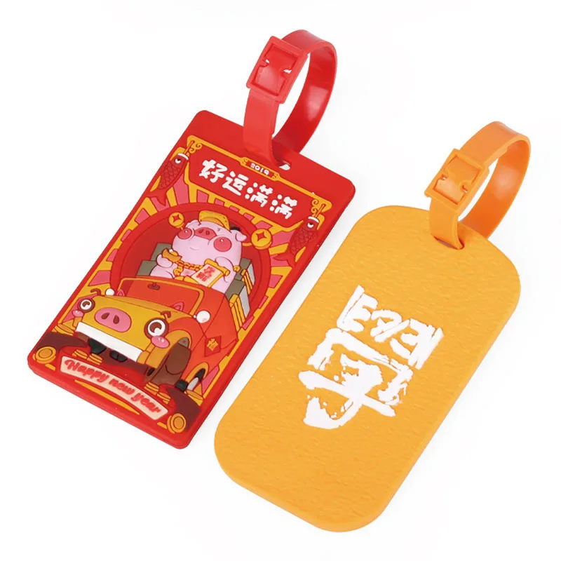 5 Pcs/Lot Candy Color Luggage Tag Strap Label Bag Handbag Portable Travel Accessories Name ID Address Tag Strap