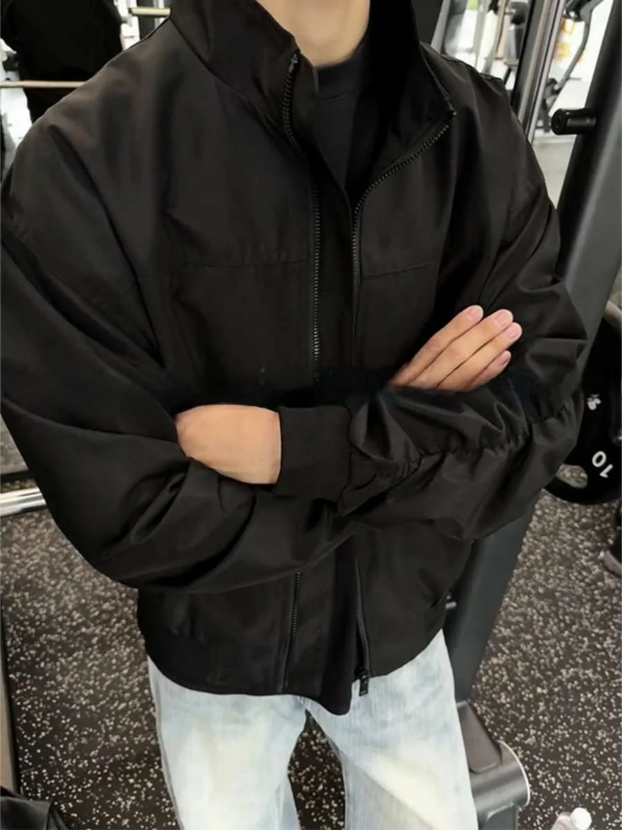 

Men's Faionable Pilot Jaet Autumn New Sle Casual Haome Outerwear Loose Fit Cotton Blend Youth Spring Season