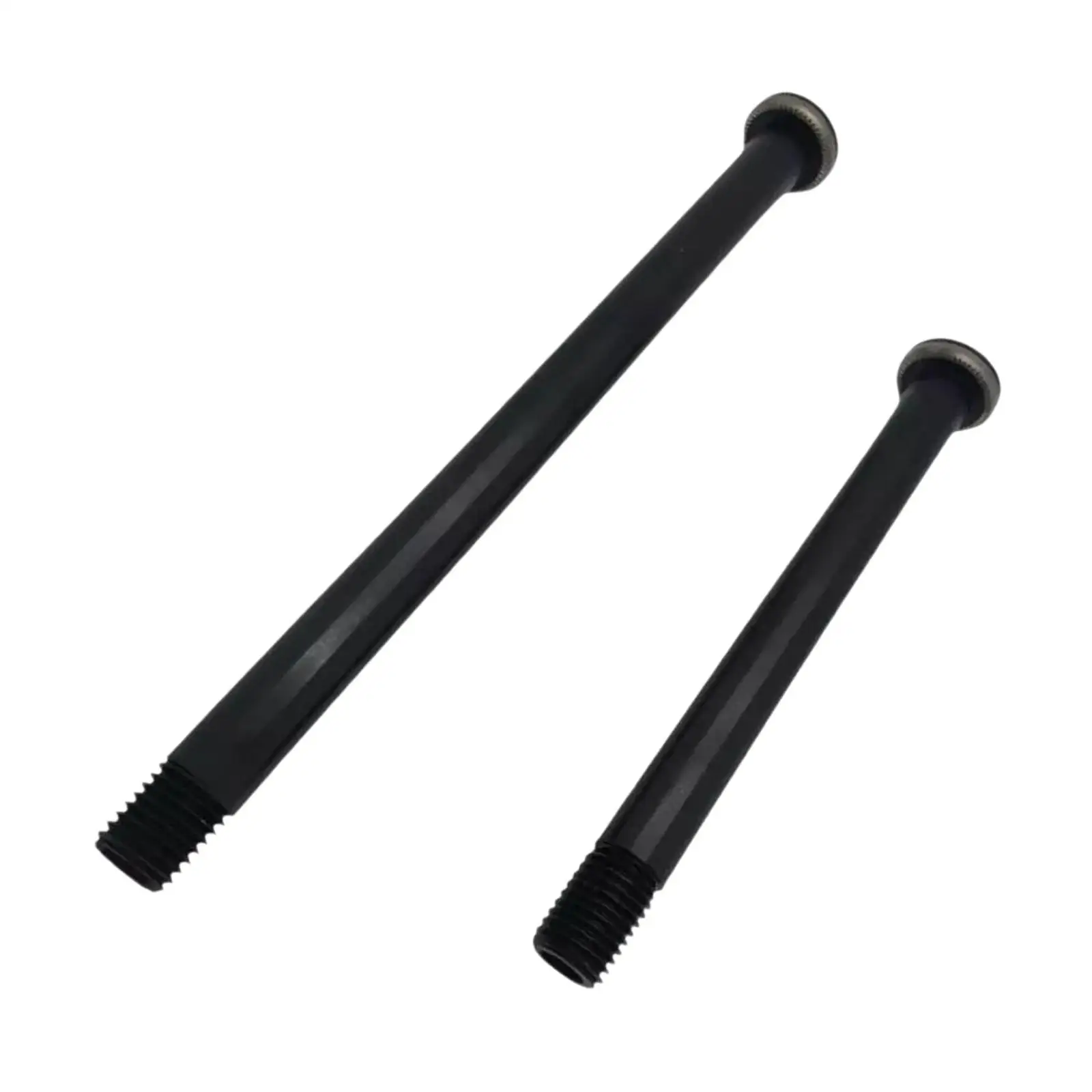 Front Rear thru Axle Set Versatile Black Bike Fork Axles for Biking Bike Skewer Lever Repairing Supplies Bicycle Modification