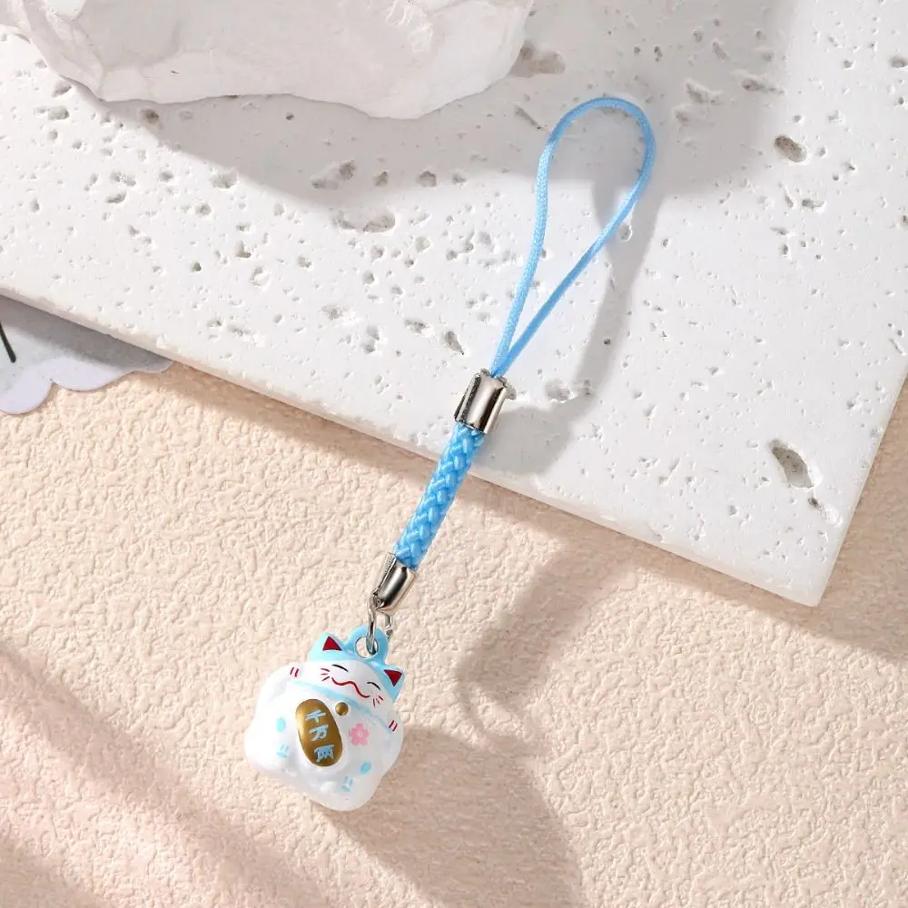 Lucky Cat Lucky Cat Phone Charms Chinese Style Short Maneki Neko Phone Chain Cartoon Trinket Fortune Cat Keychain Creative Gift
