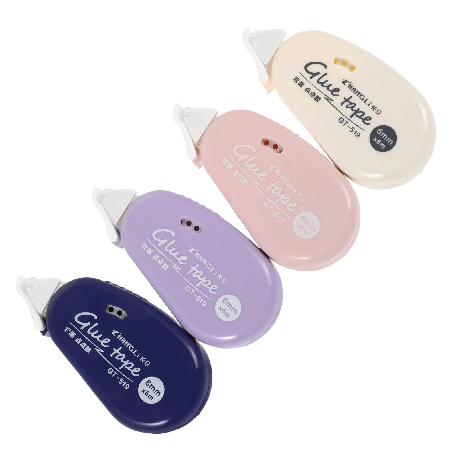 4Pcs Strong Adhesive Dot Tape Double Sided Glue Roller Tape for Craft Scrapbooking Glue Tapes Adhesive Roller Strong