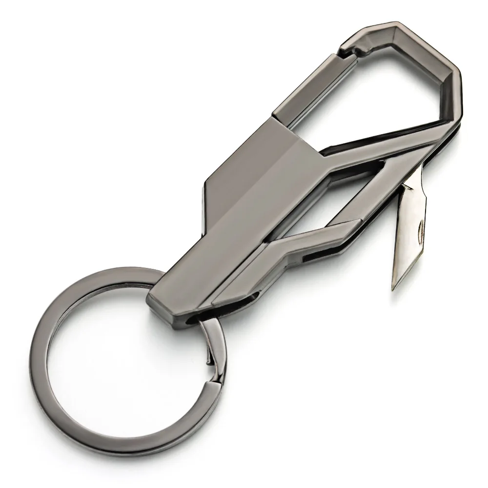 Fahion Mini Small Knife Keychain Foldable Personalized Lettering Name For Car Key Holder Ring Chain Men\'s Metal Keyring K413