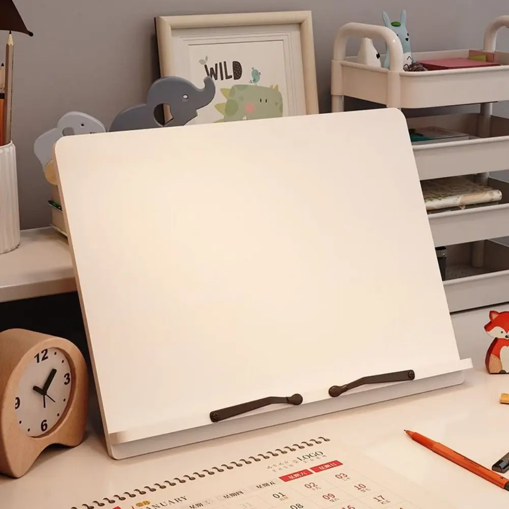 Compact Adjustable Wood Reading Stand Multi-Position Non-slip Book Holder Tray Drawing Support Portable Reading Rest Tablet Home