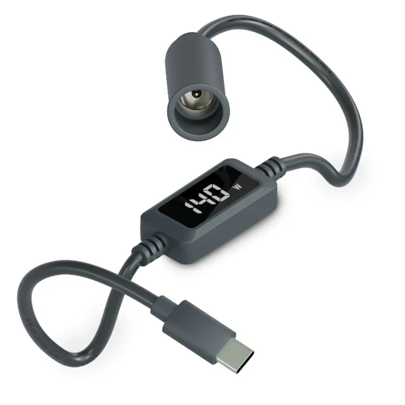 A23F-For Starlink Mini 5521 Digital Display Conversion Cable, 100W, Overvoltage Protected Type-C To DC Female Adapter Cable.