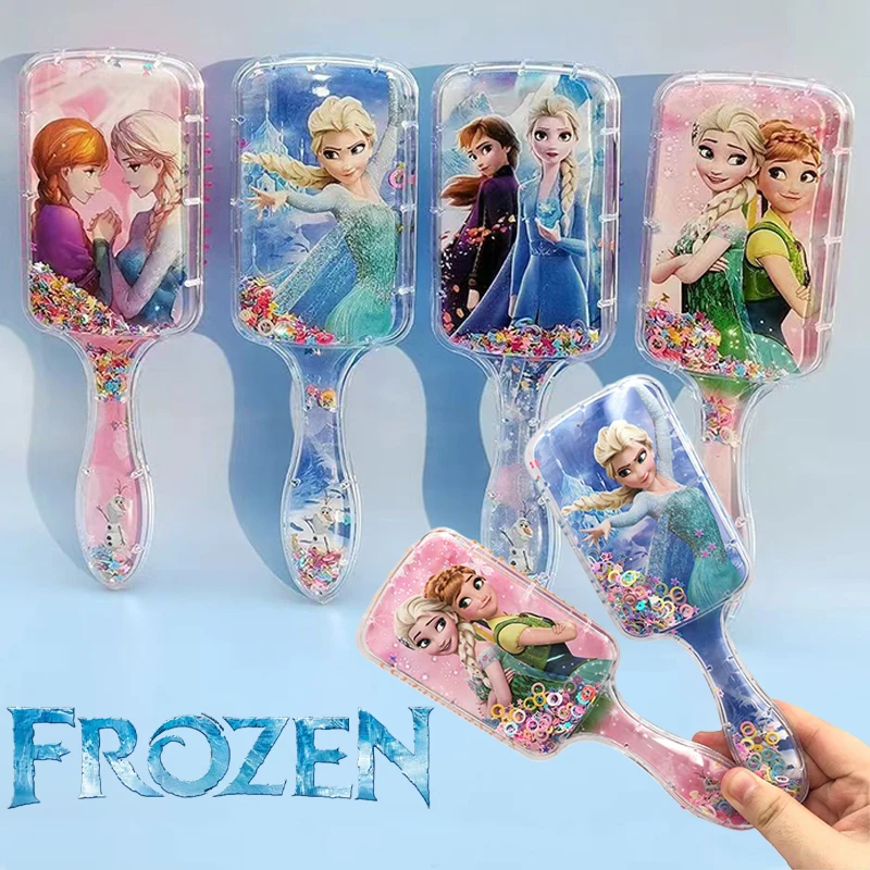 Anime Frozen Comb Series Cute Cartoon Elsa Anna Peripheral Air Cushion Massage Comb Children Girl Student Comb