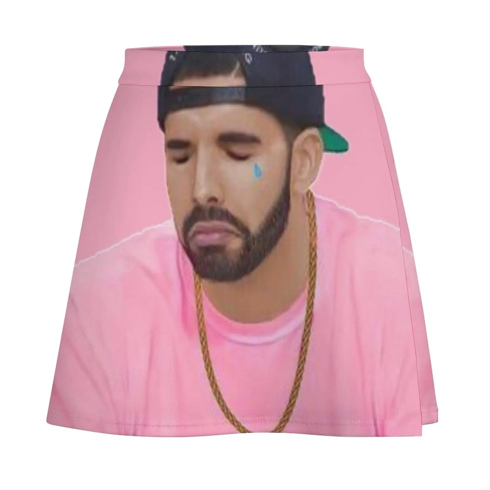 Mini-saia Drake feminina, saias elegantes, saia curta para mulheres, verão, 2023