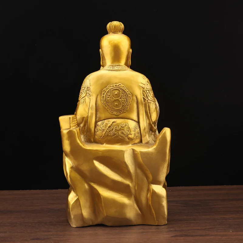Pure Copper Patriarch Bronze , Statue Of The Founding Spirit By Hongjun Taoists, Ornaments For Worship