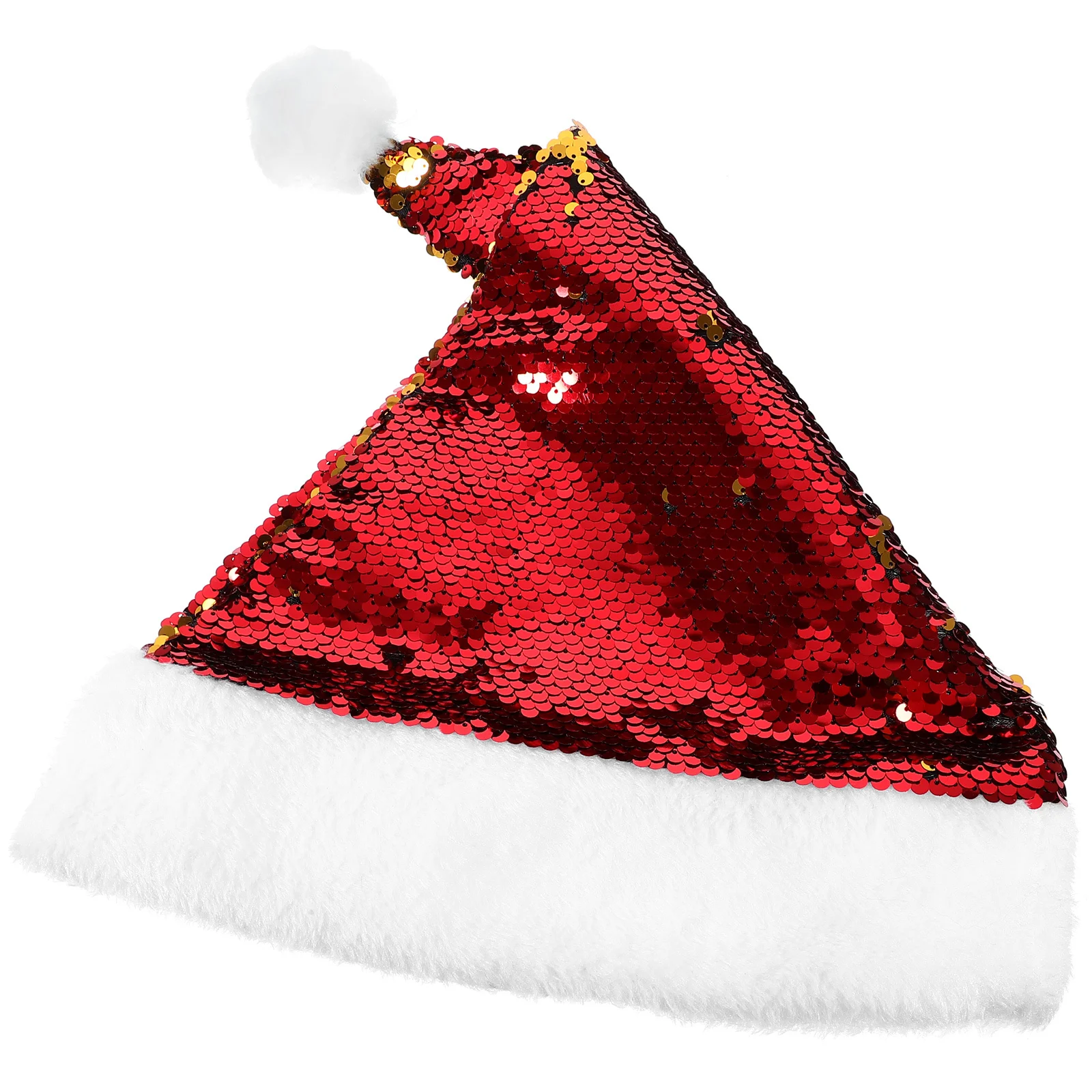 

Sequin Christmas Party Hat Premium Santa Cap Lightweight Festival Accessories Christmas Party Hats Ideal Holiday Gifts
