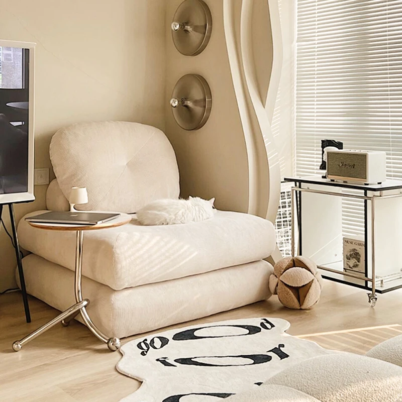 

Modern cream beige velvet lounge chair