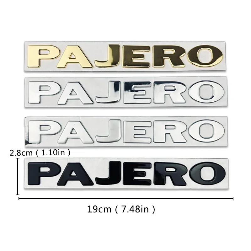 Metal Car Body Trunk Emblem Sticker for Mitsubishi PAJERO Badge Decal Pajero Eclipse Cross Mirage Outlander Lancer Accessories