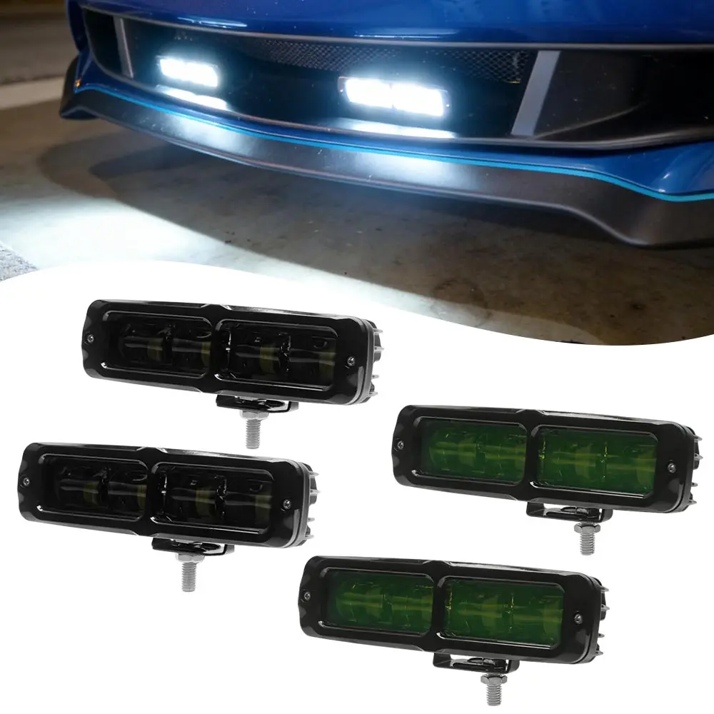 

6-дюймовая светодиодная рабочая лампа для автомобиля 2x30W 6000K IP67, водонепроницаемая, для внедорожников, пикапов, тракторов, SUV, UTV, 4WD, 4x4, аксессуар для авто