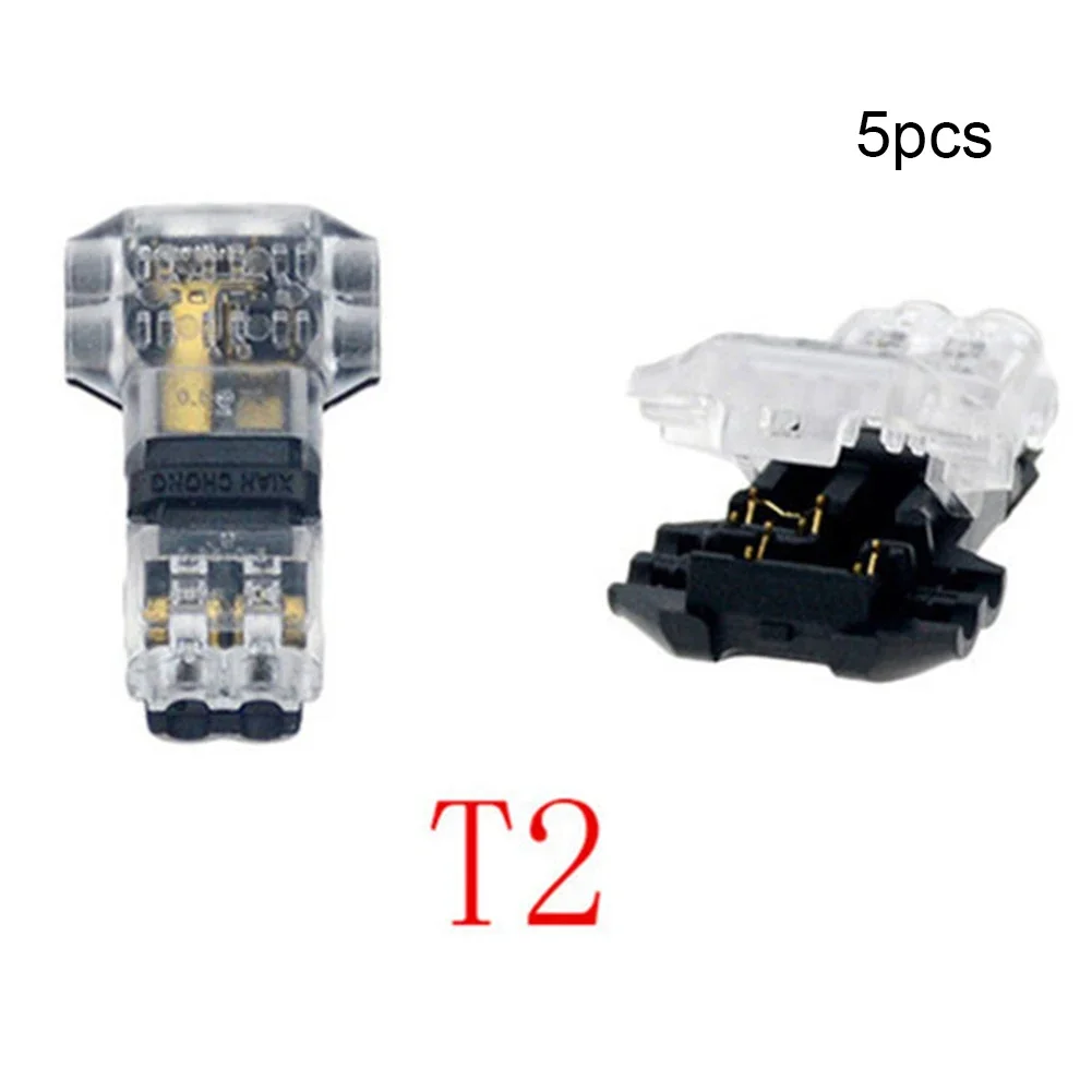 LED Terminal Block Wire Wiring Connector Compact D1/2/T1/T2 Electric Accessories Junction Solderless Tee Conductor