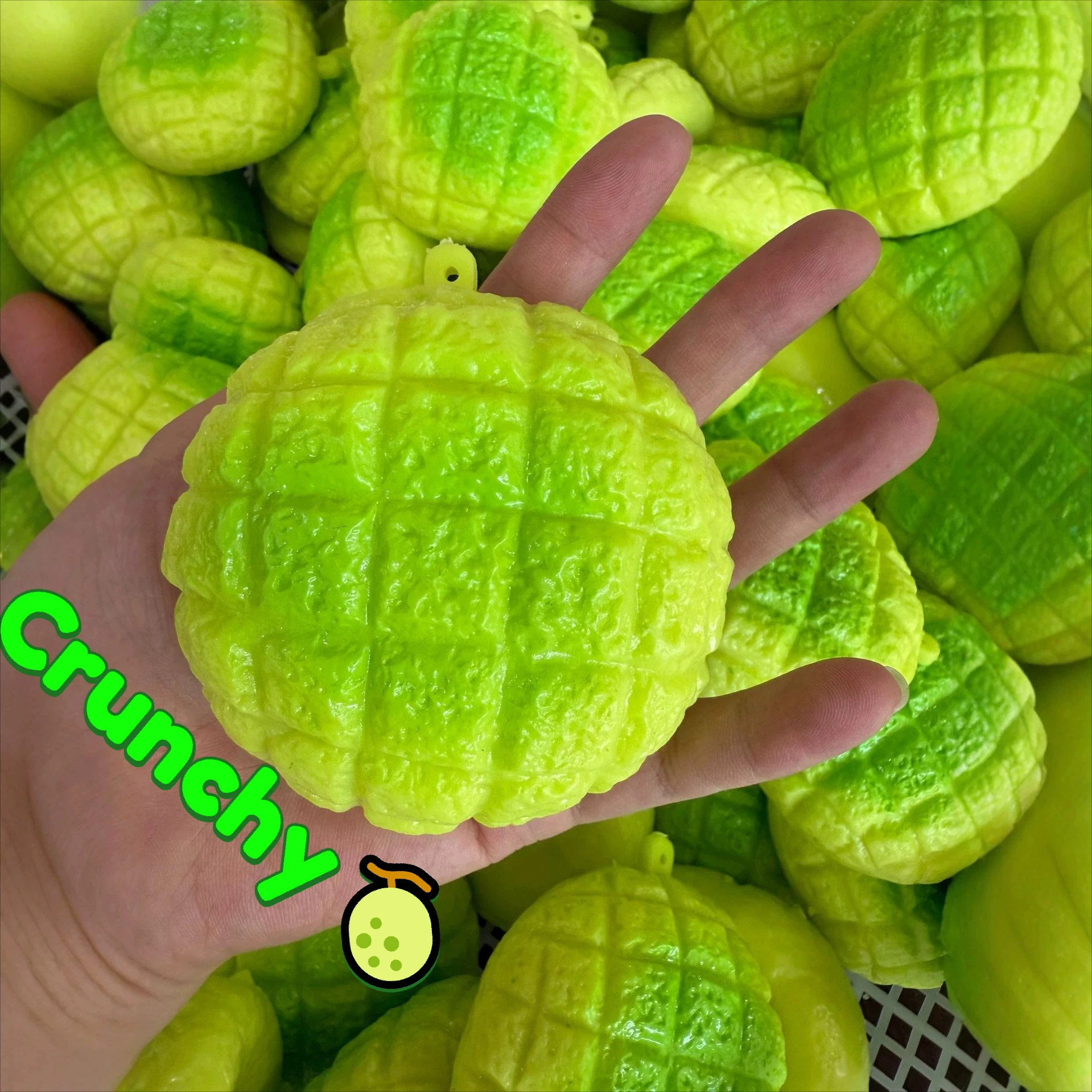 Sensory Fidget Toys - Green Pineapple Bun Stress Ball Toast
