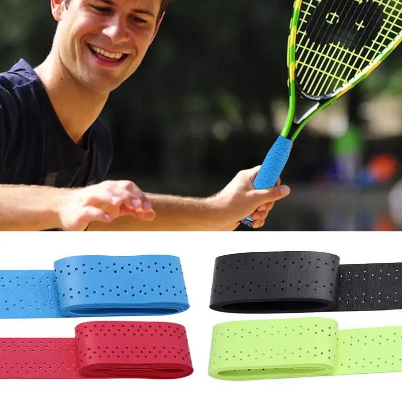 Sweat Racket Tape Anti-slip PU Badminton Handle Wrap Tape Sweat-Absorbent Wrapped For Dumbbells Table Tennis Rackets Handlebars