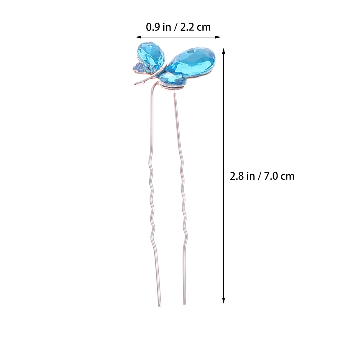 

4 Pcs Rhinestone Hair U Shaped Bridal Hair Accessories for Wedding Party Stylish Women Daily Wear Elegant