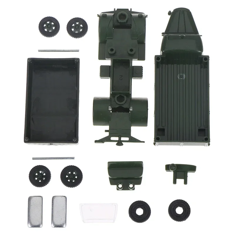 Jouet de modèle de véhicule militaire en plastique, camion d\'assemblage 4D, USA HumLie, Allemagne, jouet de table de sable, 1/72