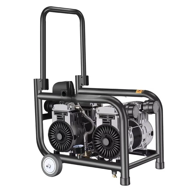 High pressure silent oil-free power blower, small industrial air compressor pump, for real stone paint spraying