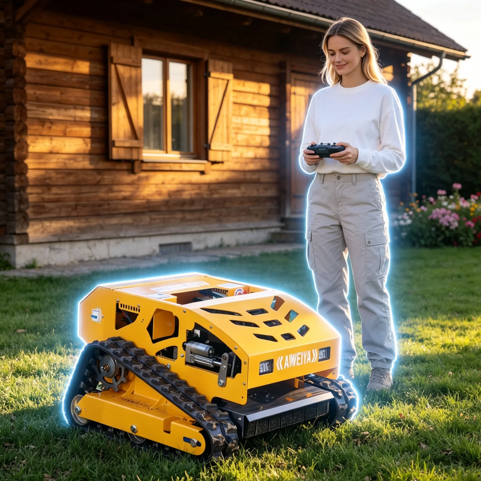 Customized 550H Wireless Lawn Mower, Multiple Height Gears For Different Lawn Length Requirements
