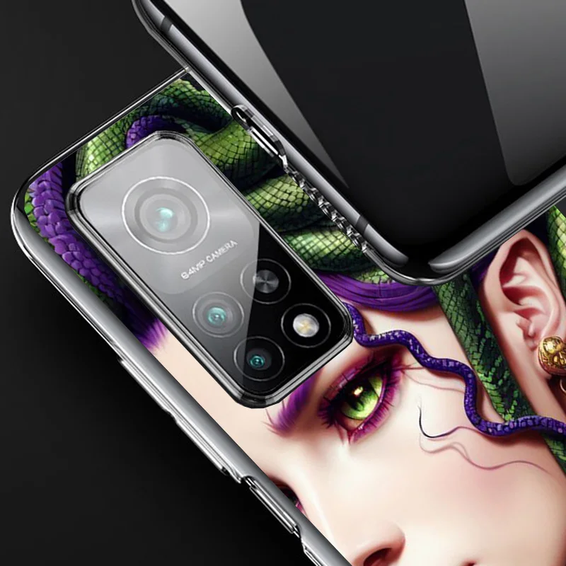 Medusa Greek Mythology Phnoe Case for Xiaomi Redmi Note 12 11S 11E 11 10S 10 Pro Plus 9 9S 11T 9T 8 8T 7 Global Unique Cover Coq