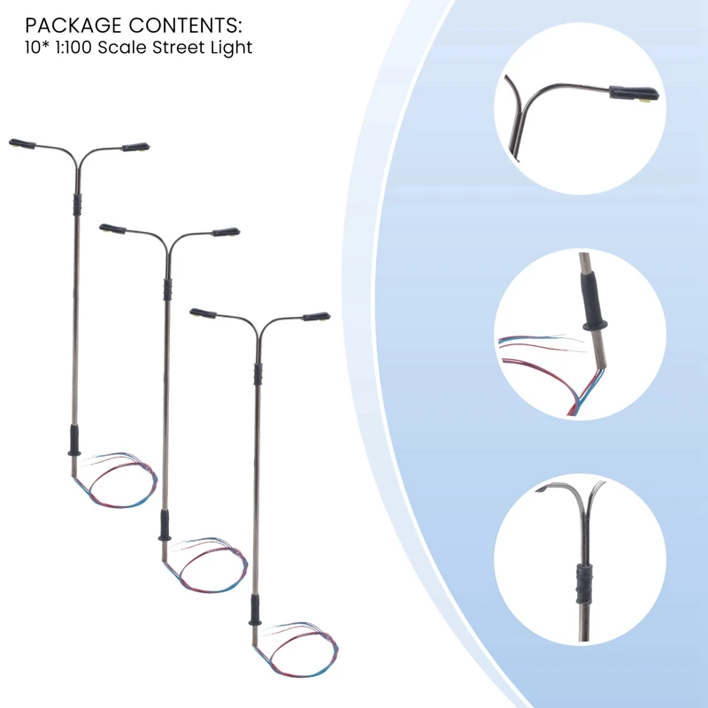 

2 светодиода масштаба 1:100, пейзаж уличного фонаря, мини-ламповый стол для песочного стола, модель лампового стола для поезда, железной дороги, уличный пейзаж, тип E-A21I