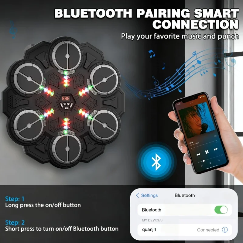 New Design Smart Music Boxing Training Toy New Electronic Music Target Wall Kick Boxing Toy for Adult and Child view 5
