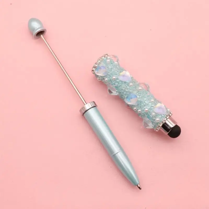 

Sparkling Ballpoint Pen With Touching Screen Crystal Embellished Beadable Pen For Phone Tablet Elextronic Devices F19E