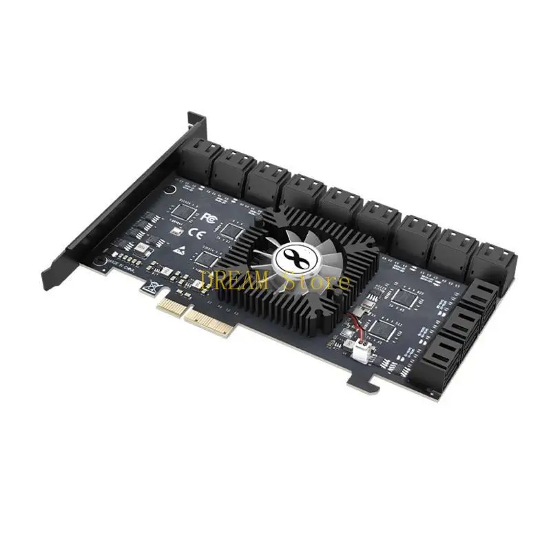 24 Port PCIE Riser Adapter PCI-Express / X16 to 6Gbps Fast Extender Best Sale