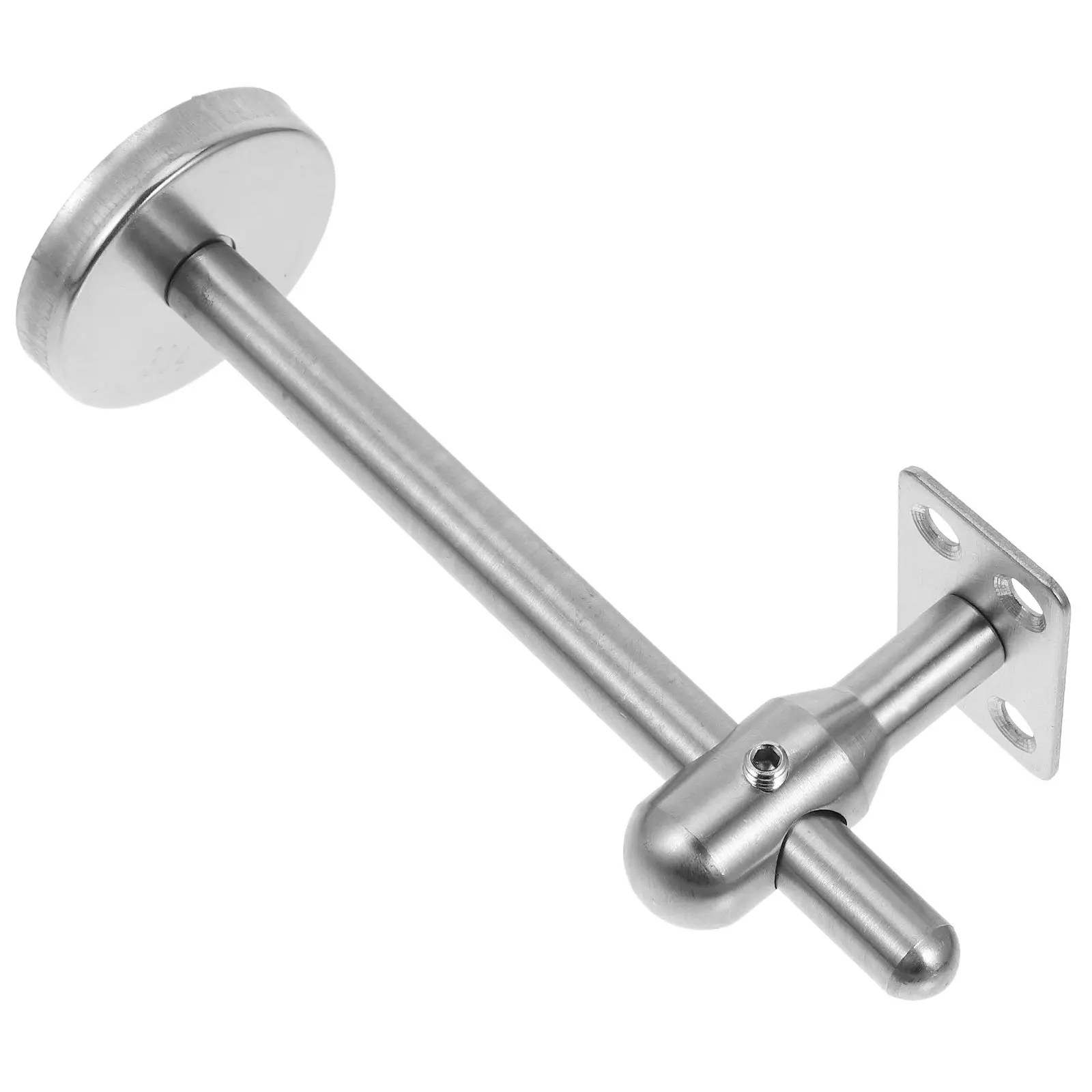 Stainless Steel Handrail Bracket Heavy Duty Adjustable Angle Flat Design Wall Mount Pipe Railing Support for Residential