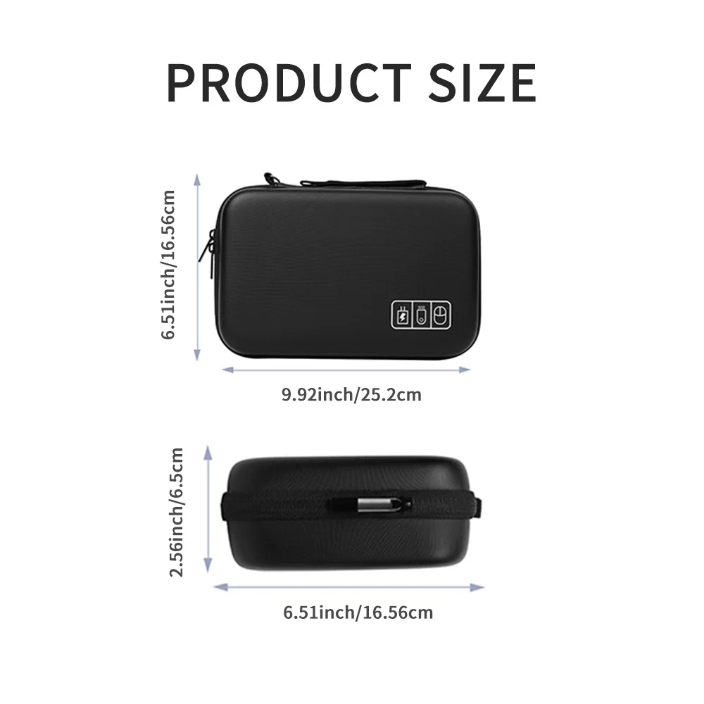 Portable Hard Shell Digital Gadgets Storage Bag Electronics Case Earphone Charger Case Data Cable bags USB Disk Organizer