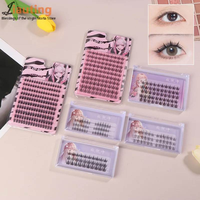 3/5/8/10 Rows Natural Eyelash Extension Premade Volume Fans Individual Lashes False Eyelashes Cluster Lashes Makeup Cilia