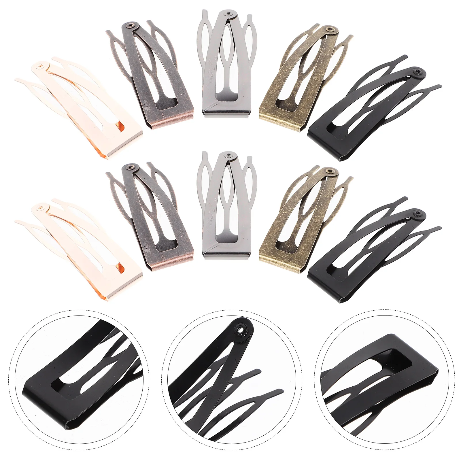 

40 Pcs Hair Comb Clip Small Bb Girl Bangs Cute Metal Snap 40pcs Women's Clips for Hairnets Girls