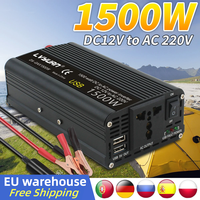 Lvyuan Power Inverter 12V 220V Car Converter 2600W/2000W/1500W Peak Power Portable Outdoor Power Bank Inversor Inverter