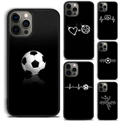 Soccer Heartbeat phone Case Cover For iPhone 17 Air 16 15 14 Plus Apple 11 12 13 Pro Max coque