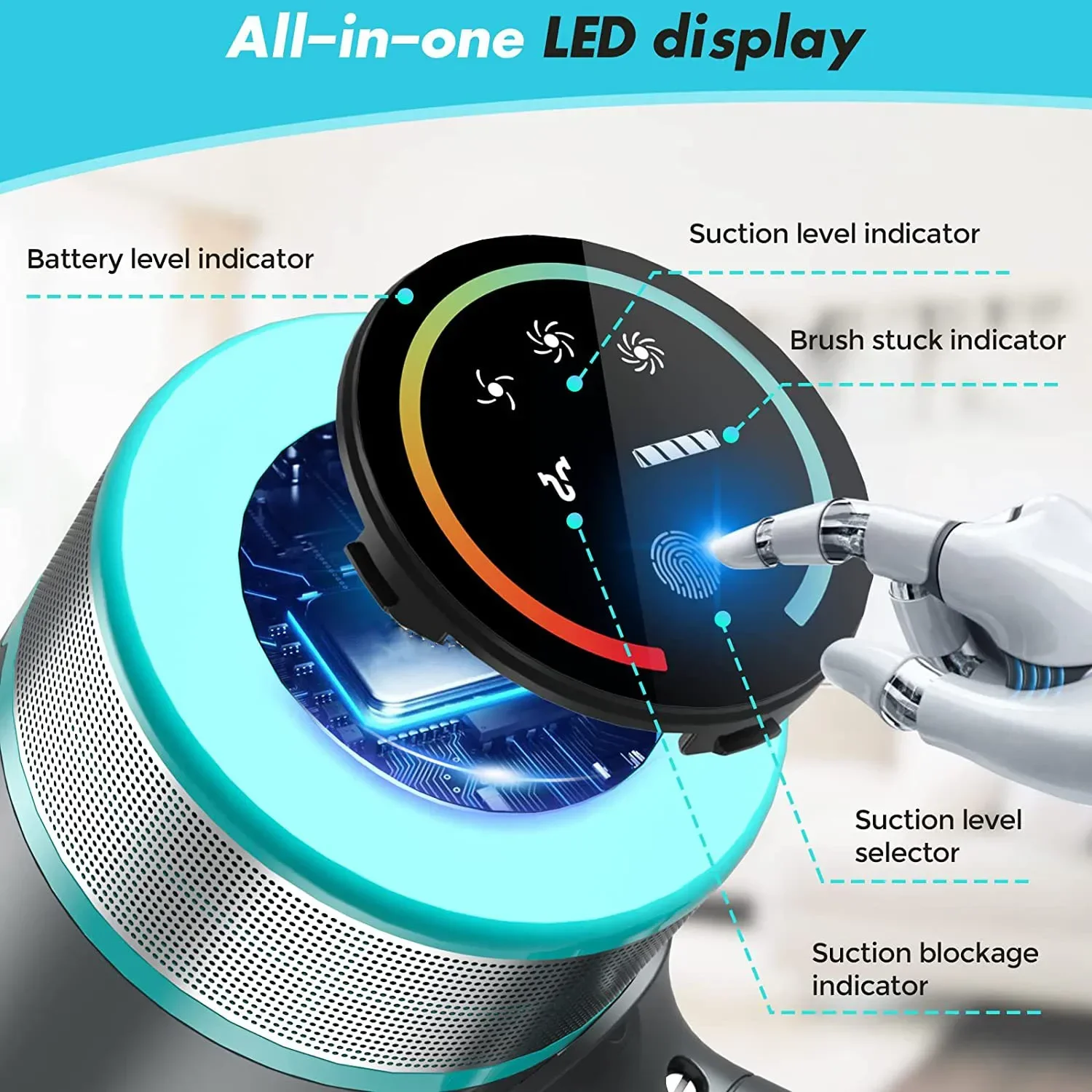 Smart Home Appliances High Quality Wireless Portable Household Cyclone Vacuum Cleaner