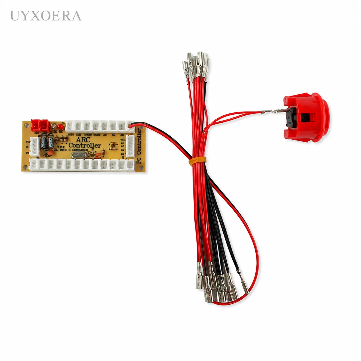 Arcade LED Push Button Wiring Cable 20 Female Terminals 2.8mm 6.3mm Connector Harness for DIY Arcade Machine