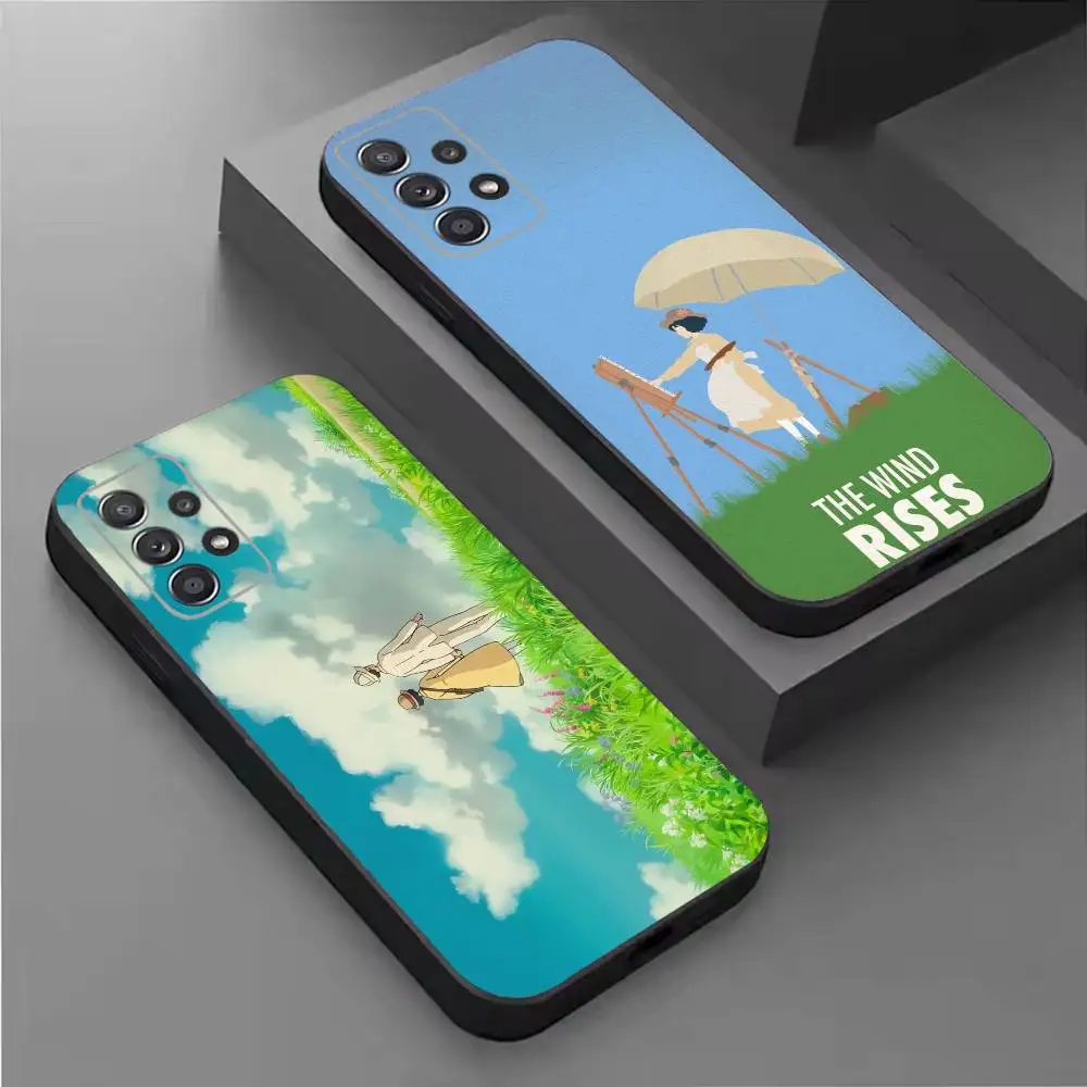 Classic T-The Wind R-Rises-s Phone Case For Samsung S26,25,24,21,22,21,20,10,9,8,7,6,Ultra,Plus,Fe, Lite Black Cover