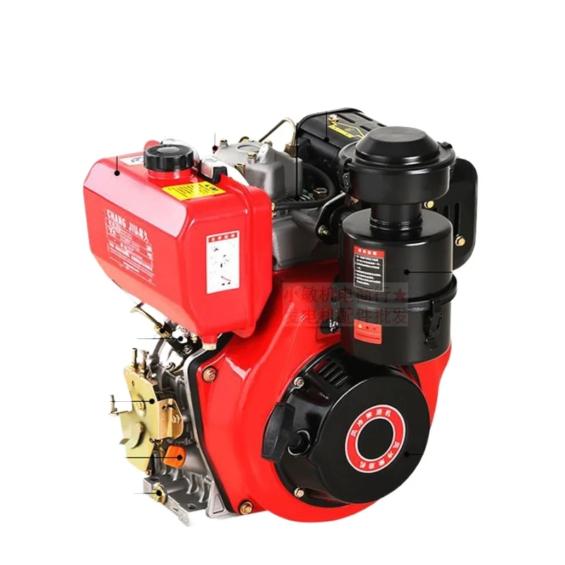 Single cylinder air-cooled diesel engine Changchai pump trencher micro tiller 12 8 horsepower marine 195173