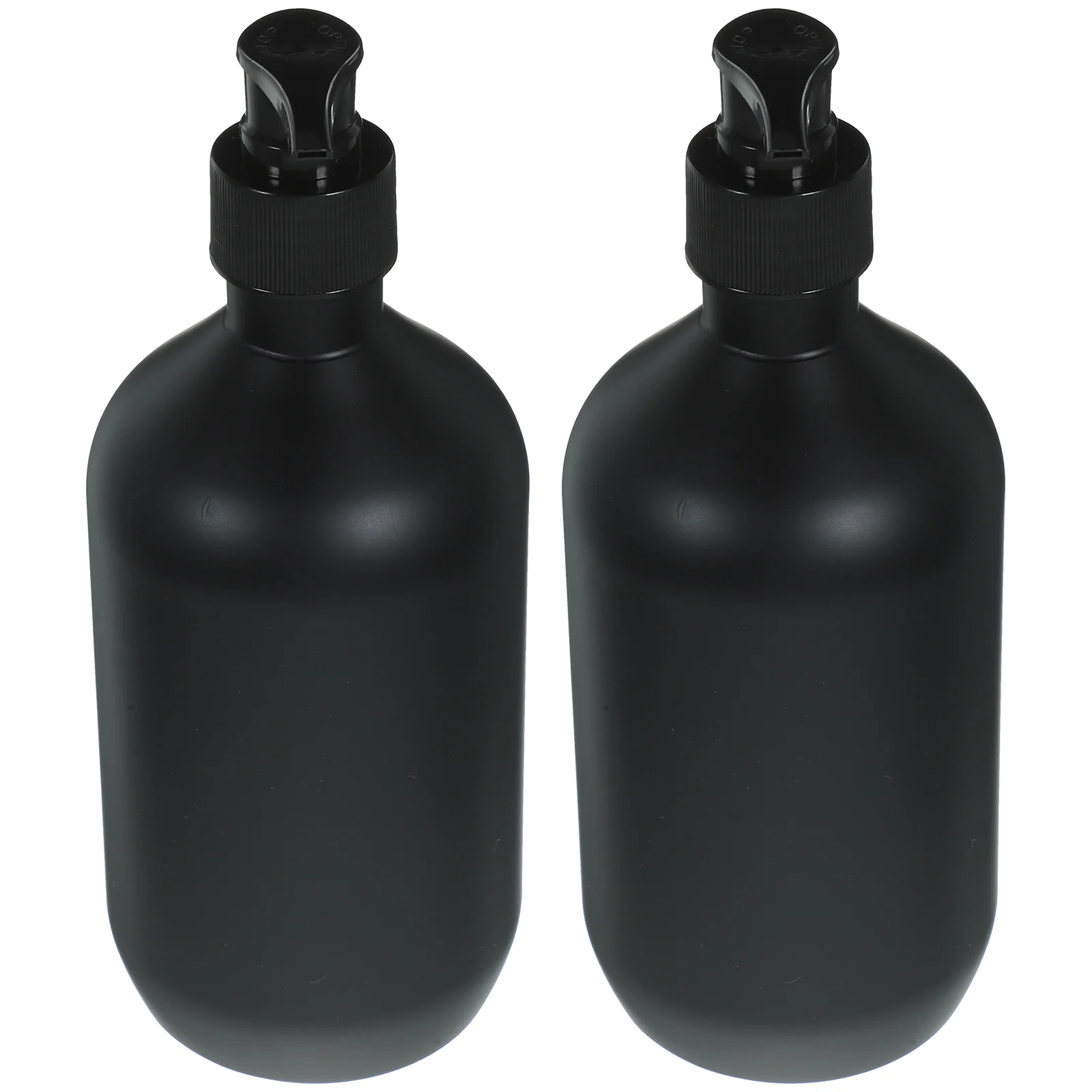 

2 Pcs 500ml Black Matte Shampoo Shower Gel Lotion Empty Bottle 2pcs Refillable Container Soap Dispenser with Pump The Pet Home