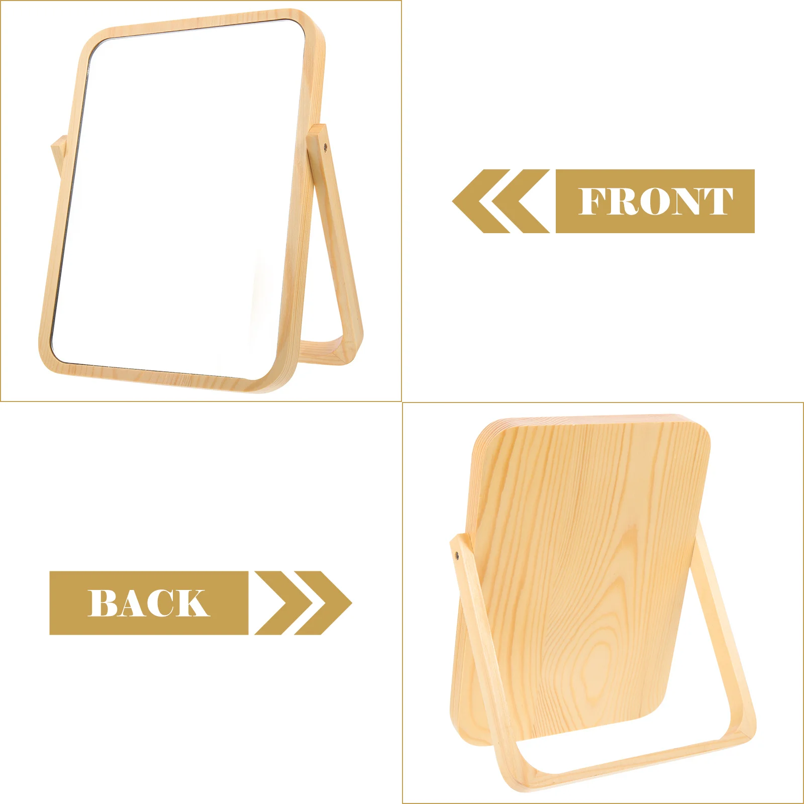 

Folding Makeup With Rotating Stand Desktop For Bedroom Vanity Small Size High-Definition Smooth Durable Easy