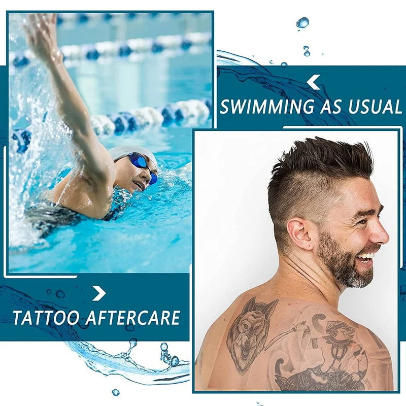 50 pezzi doccia impermeabile Patch usa e getta trasparente Stretch fasciatura scudo copertura per tatuaggi nuoto doccia promozione