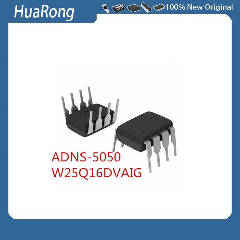 5Pcs/Lot   ADNS-5050  A5050 ADNS5050 DIP-8  W25Q16DVAIG     AN7145 DIP-18   XB6566H  DFN-6