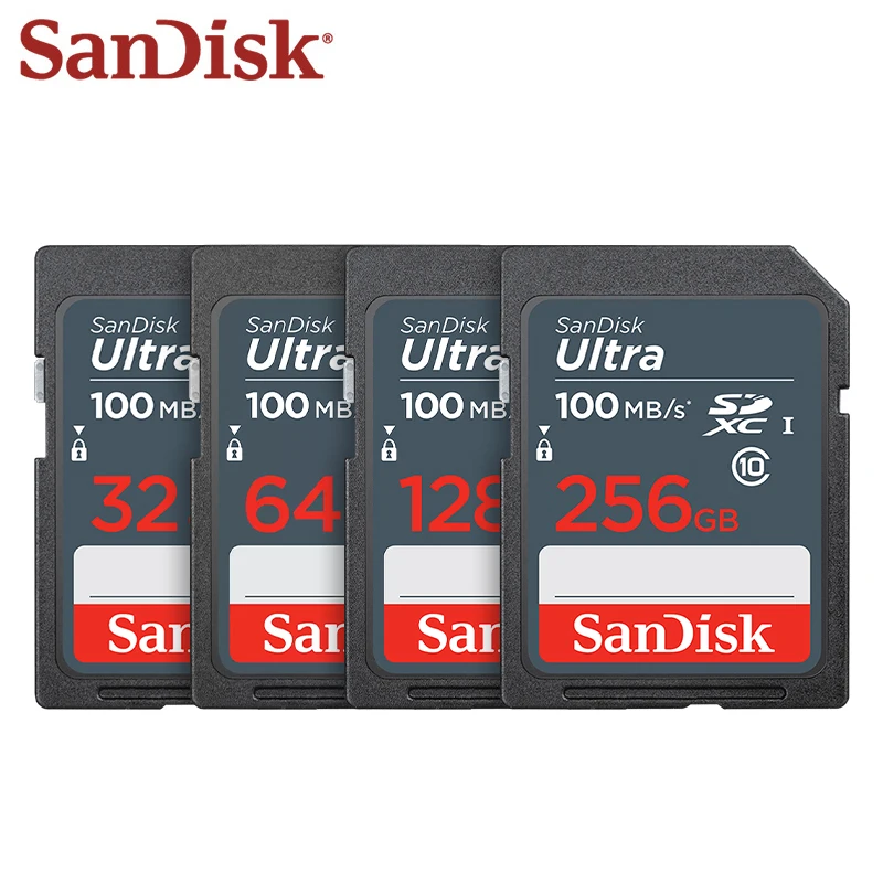 بطاقة SanDisk-Ultra SD للكاميرا ، بطاقة ذاكرة ، ميجابايت في الثانية ، 16 جيجابايت ، 32 جيجابايت ، SDHC ، 64 جيجابايت ، جيجابايت ، جيجابايت ، جيجابايت ، SDXC ، 10000 ، C10 ، عالية الدقة بالكامل ، الجودة والفيديو