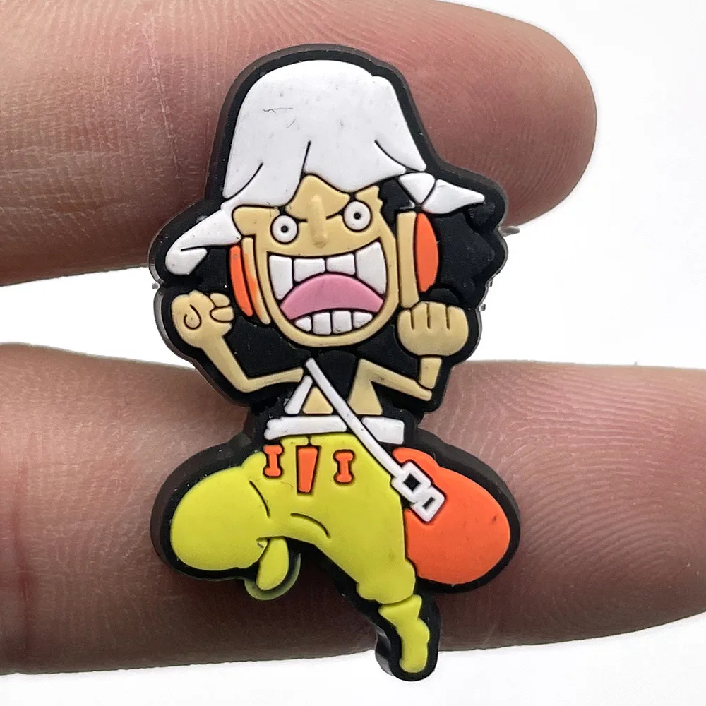 DIY One Piece Shoes PVC Charms Monkey D. Luffy Cartoon for Croc Jibz Kid's Party X-mas Gifts - view 5