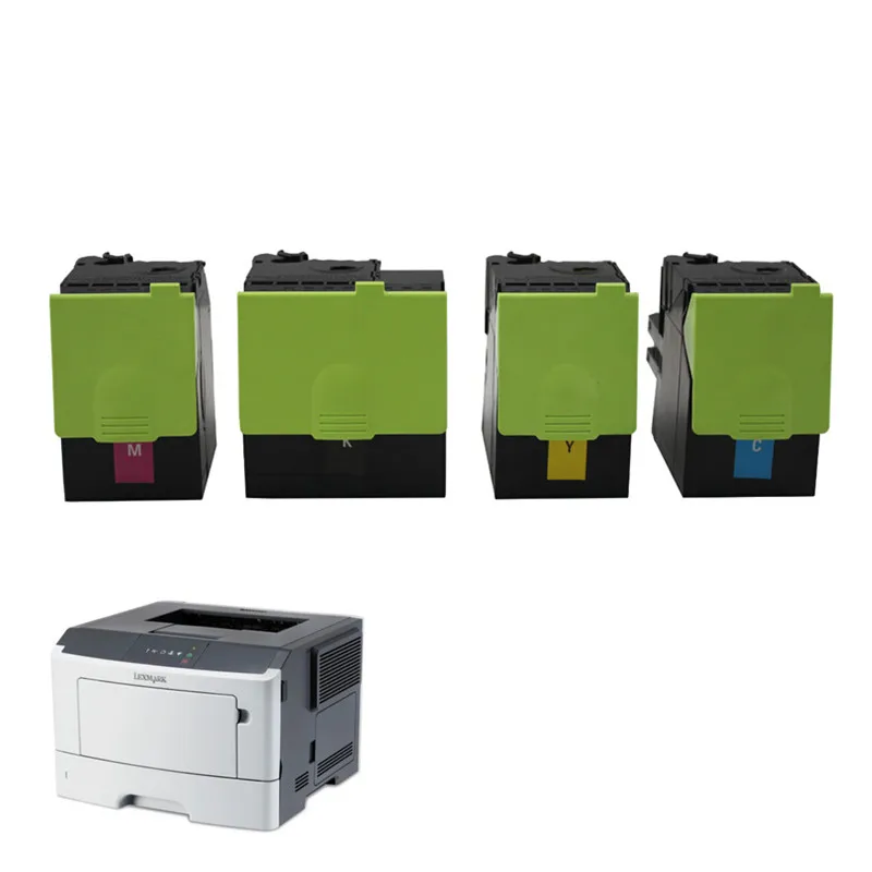 Imagem -01 - Cartucho de Toner Pcs 4k 3k para Lexmark Cx310n Cx310dn Cx410n Cx410dn Cx410dnt Cx510de Cx510dte Cx510dthe Cx310 cartucho de toner pcs 4k 3k para lexmark cx310n cx310dn cx410n cx410dn cx410dnt cx510de cx510dte cx510dthe cx310 01