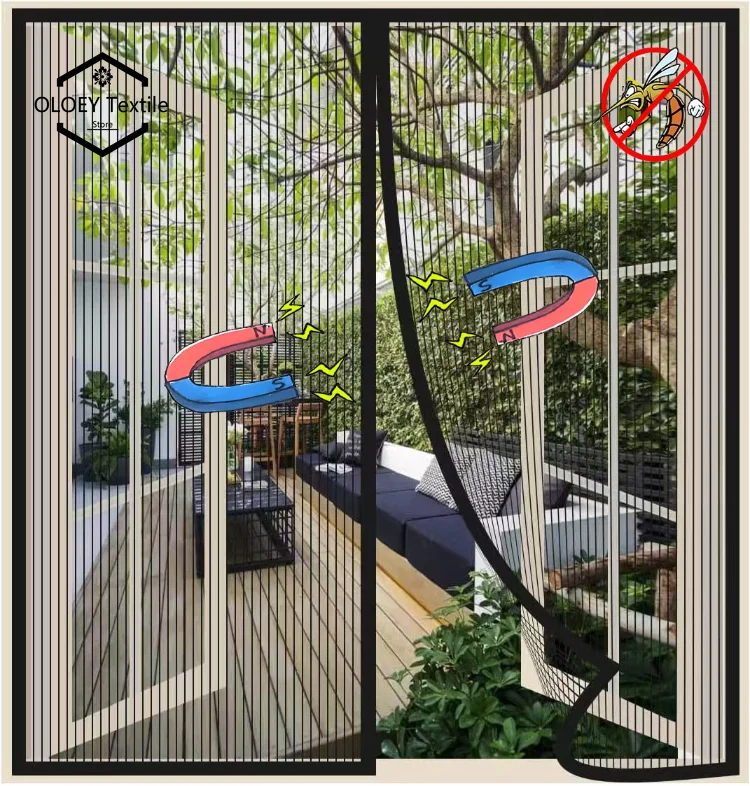 

New Diamond Gauze Magnetic Suction Mosquito Proof Window Screen Black Summer Self-adhesive Simple Automatic Closing Curtain